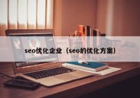 seo优化企业（seo的优化方案）